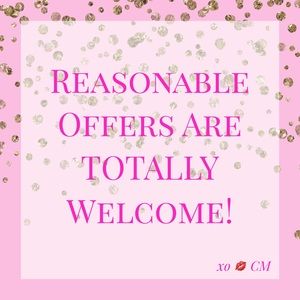 Reasonable offers are always welcome my loves!